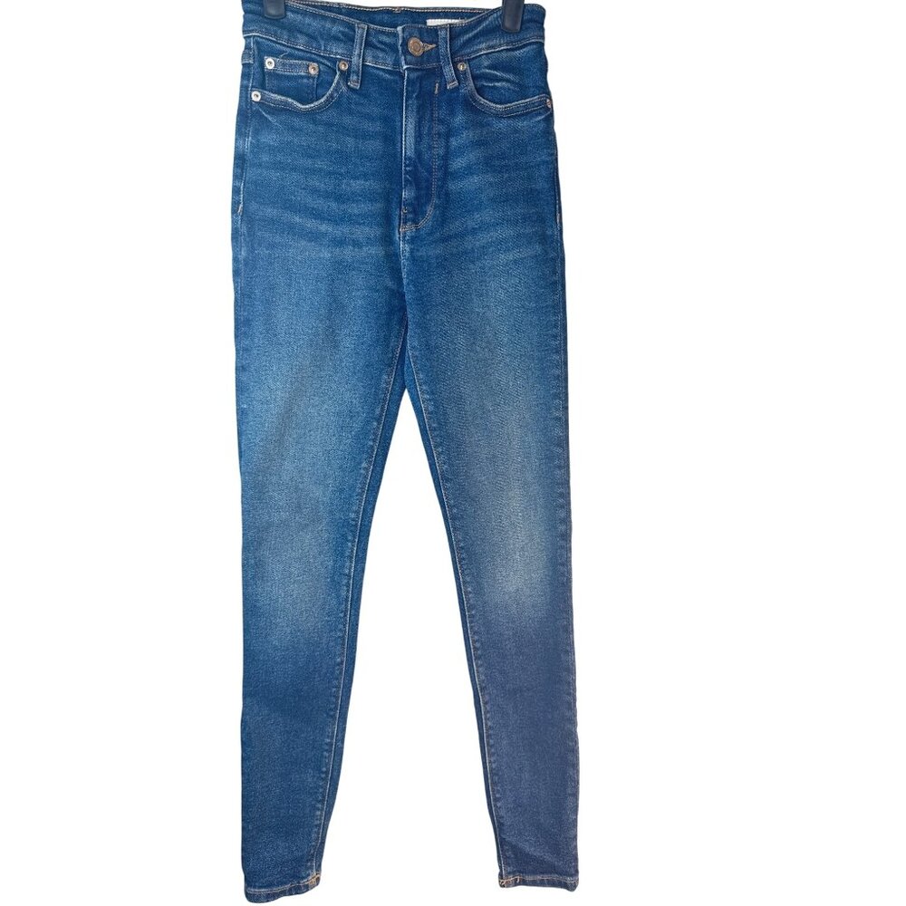 2/$30 ZARA Womens Skinny Jeans USA 2 Cotton/Elastane Blend Blue Denim